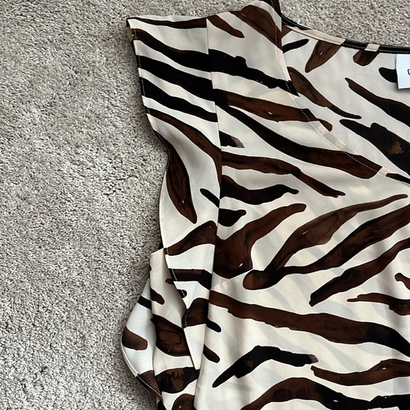 cabi Brown Zebra Blouse - Picture 3 of 4